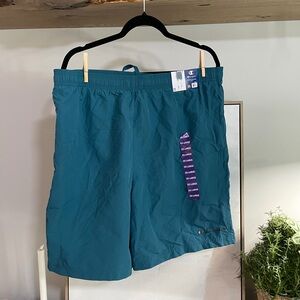 NWT Champion Men's Teal Athletic Mesh Pocket Shorts